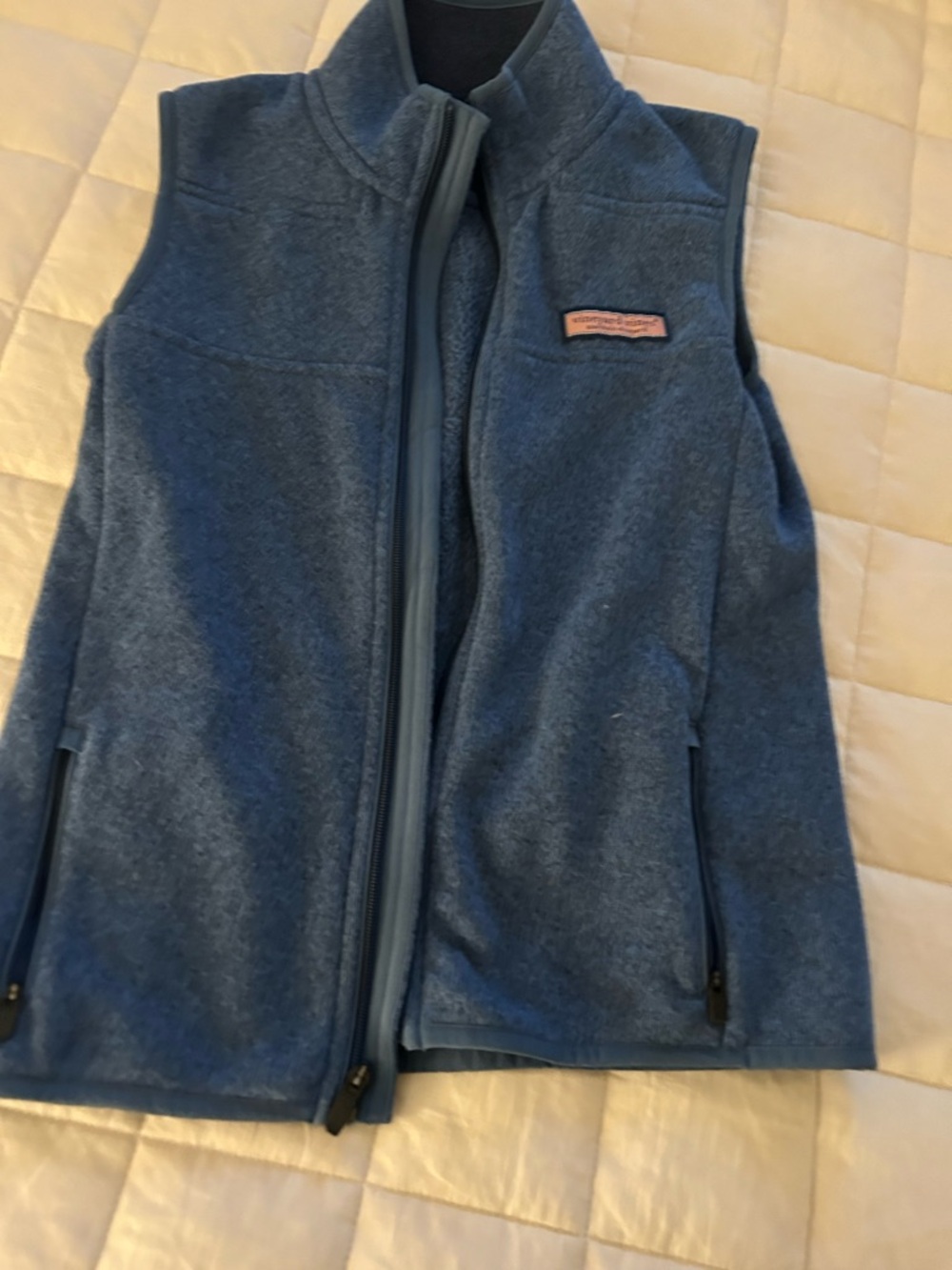 Vineyard Vines Blue Fleece Vest